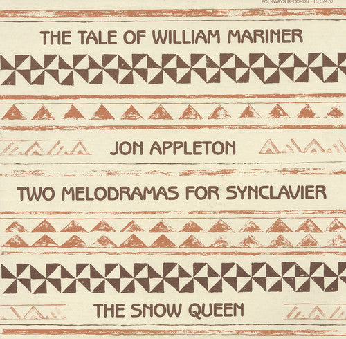 Appleton,jon - Two Melodramas For Synclavier - Music CD