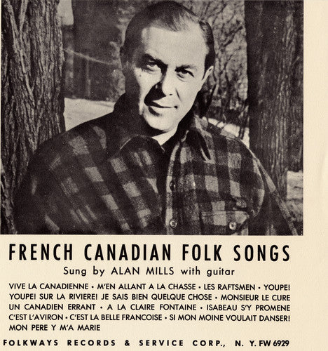 the album cover for Alan Mills - Folk Songs of French Canada