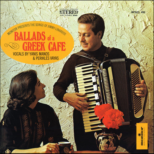 the album cover for Jimmy Linardos - Ballads of a Greek Cafe