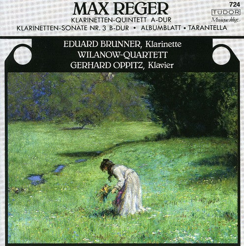 the album cover for M. REGER - Clarinet Quintet A-Dur / Clarinet Sonata N 3 B-Dur