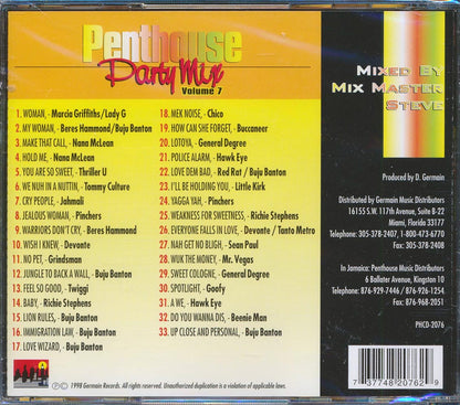 Buju Banton, Beres Hammond, Jahmali, Etc. - Penthouse Party Mix 7 (33 tracks) Music CD