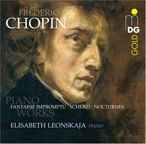 the album cover for Chopin / Leonskaja - 4 Scherzi / Nocturnes / Fantaisie Impromptu