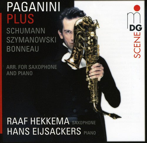 the album cover for N. PAGANINI - Works for Saxophone & Piano
