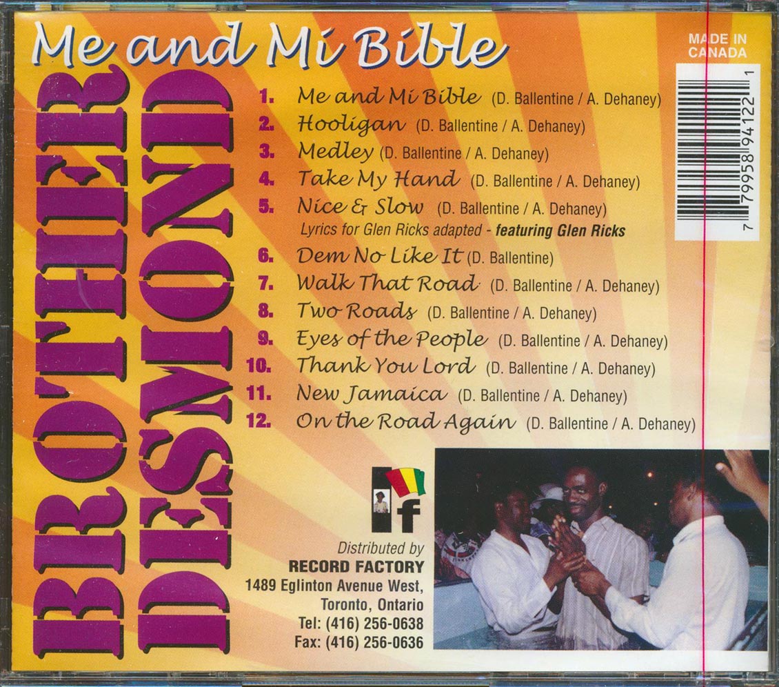Ninjaman Me & Mi Bible Brother Desmond Music CD