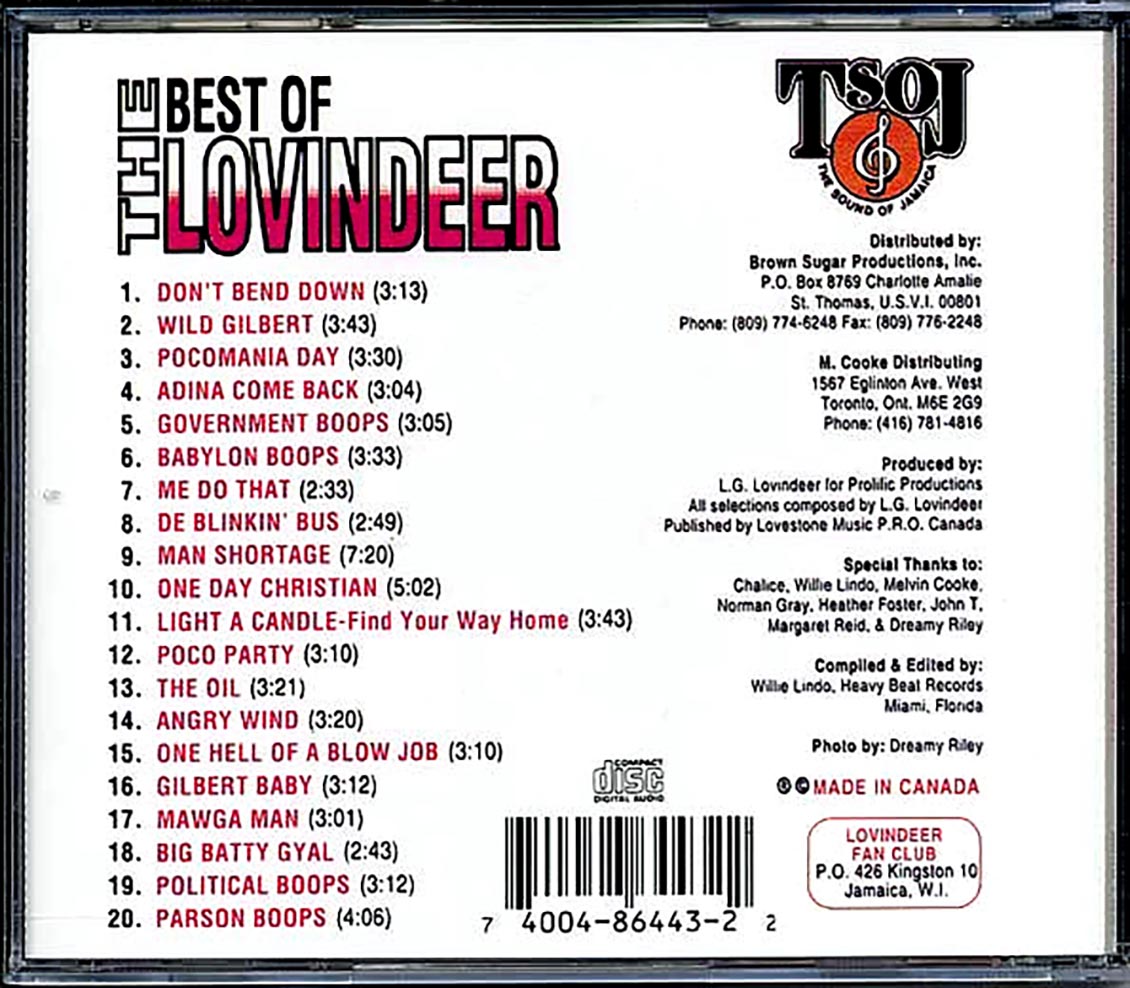 Lovindeer - Best Of Lovindeer (20 tracks) Music CD