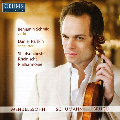the album cover for Mendelssohn/Schumann/Bruch - Works for Violin & Orchestra