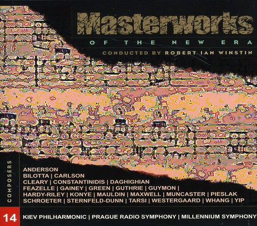 the album cover for Robert Ian Winstin - Masterworks Of The New Era 14