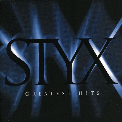 the album cover for Styx - STYX / Greatest Hits: Time Stands Still When It Sounds
