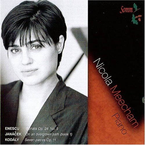 the album cover for Nicola Meecham - Music By Enescu Janacek & Kodaly