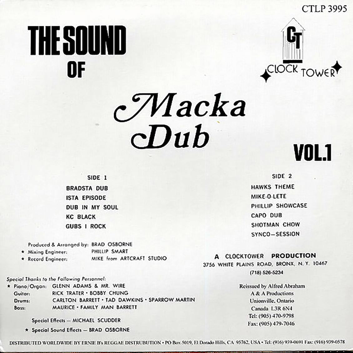 Aston Familyman Barrett, Carlton Barrett, Etc. - Macka Dub Vinyl Record
