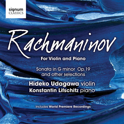 Rachmaninoff / Udagawa / Lifschitz - For Violin & Piano - Music CD