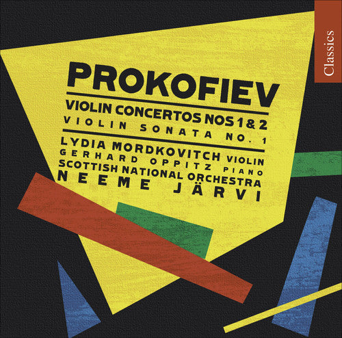 the album cover for Lydia Mordkovitch - Violin Concertos Nos 1 & 2 / Violin Sonata No 1