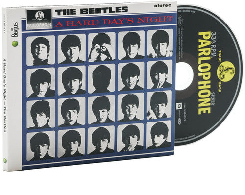 the album cover for The Beatles - A Hard Day's Night