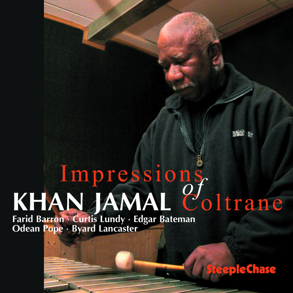 the album cover for Jamal Kahn - Impressions of Coltrane