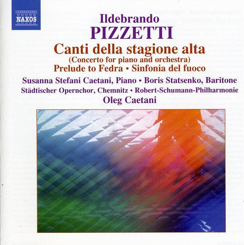 Pizzetti / Caetani / Robert-schumann Philharmonie - Concerto For Piano & Orchestra / Prelude To Fedra - Music CD