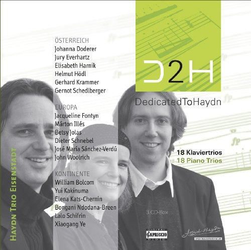 the album cover for Haydn Trio Eisenstadt - Dedicated to Haydn: 18 Piano Trios