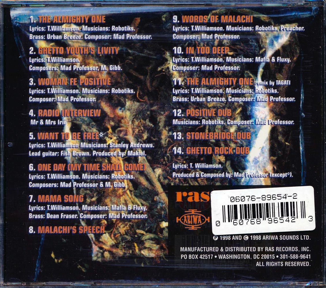 Chukki Starr - Ghetto Youth Livity Music CD