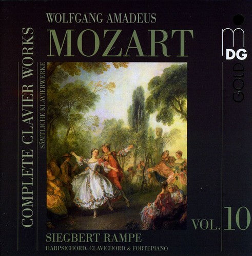 the album cover for W.A. Mozart - Complete Clavier Works 10