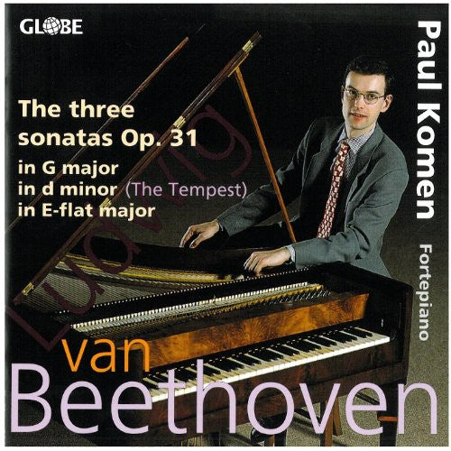 the album cover for Paul Komen - Piano Sonatas 3