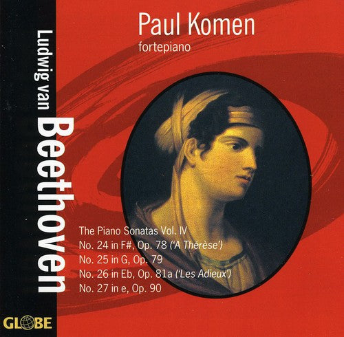 the album cover for Paul Komen - Piano Sonatas