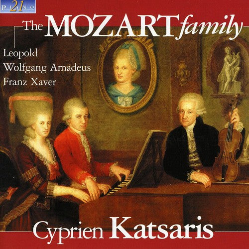 the album cover for Cyprien Katsaris - Mozart Family