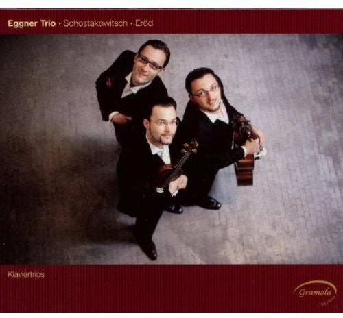the album cover for Eggner Trio - Piano Trios / Erod