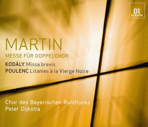 the album cover for Gents - Martin/Kodaly/Poulenc : Mass for Two Four-Part Choruse