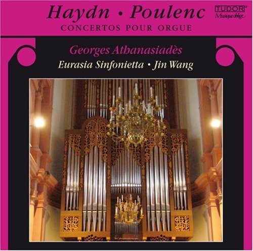 the album cover for Georges Athanasiades - Haydn/Poulenc : Concertos for Organ