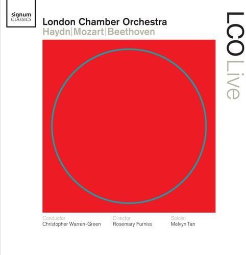 the album cover for London Chamber Orchestra - Haydn/Mozart/Beethoven : Sym 85/La Reine de France/Pno Con 12/Smy 8