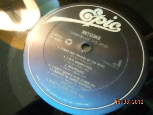 Mtume - Theater of the Mind Vinyl Record
