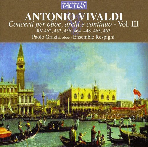 the album cover for Paolo Grazia - Oboe Concertos 3