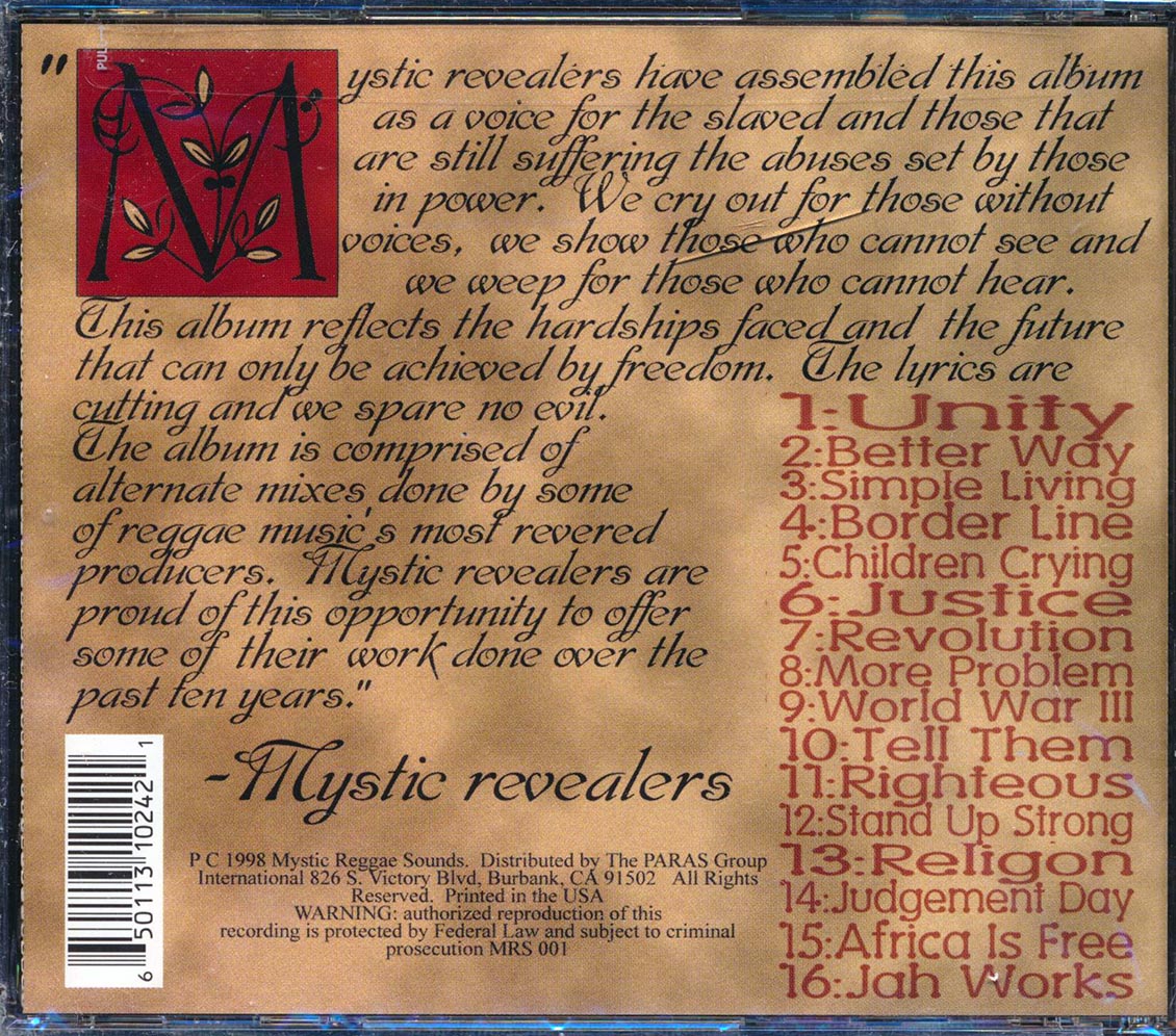 Mystic Revealers - Crossing The Atlantic Music CD