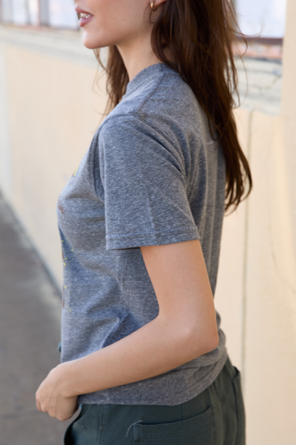 Willie Nelson On The Road Womens Heather Tee Shirt Officially Licensed