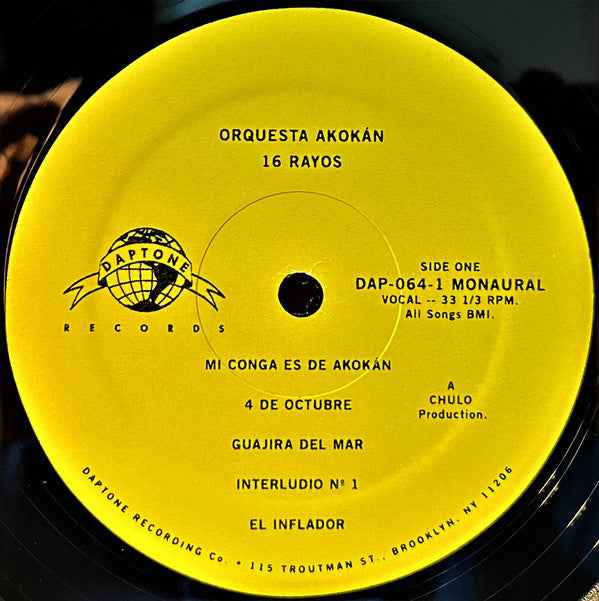 Orquesta Akokán - 16 Rayos Vinyl Record