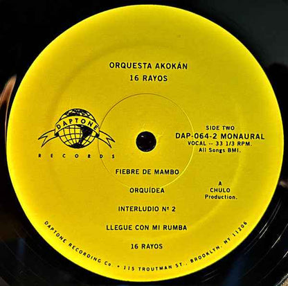 Orquesta Akokán - 16 Rayos Vinyl Record