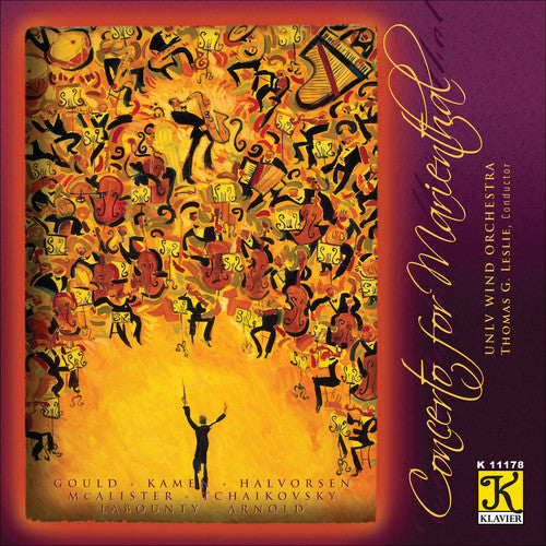 the album cover for University Of Nevada, Las Vegas Wind Orchestra - Concerto for Marienthal