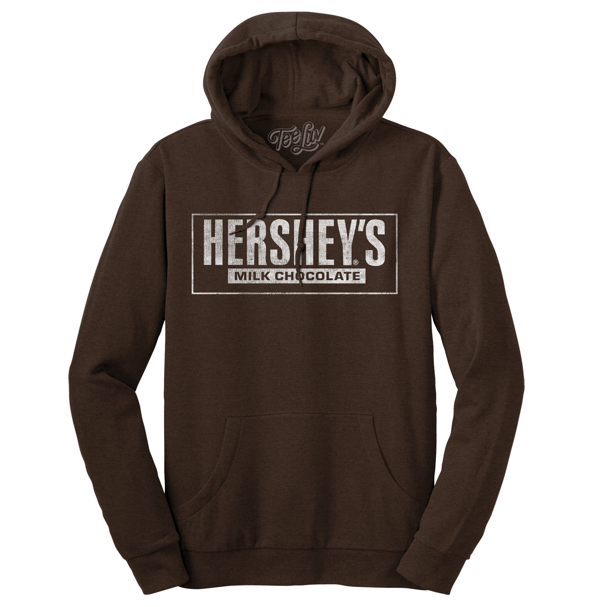 Hershey's Milk Chocolate Pullover Hooded Sweatshirt Hoodie Officially Licensed - Brown