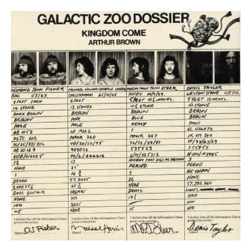 Brown,arthur Kingdom Come - Galactic Zoo Dossier - Music CD