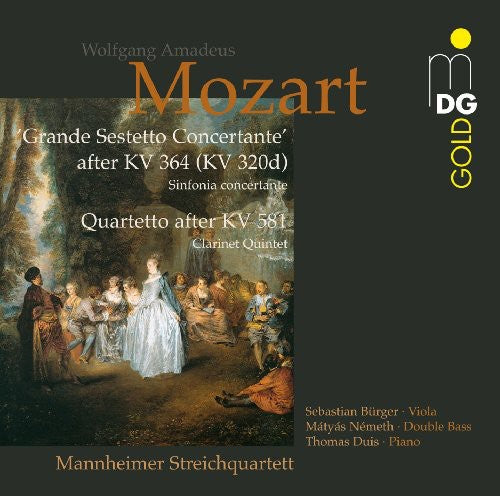 the album cover for W.A. Mozart - Transcriptions / Grande Sestetto Concertante