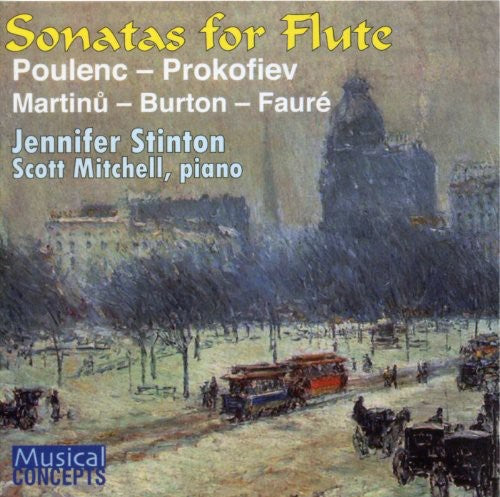 the album cover for Jennifer Stinton; Scott Mitchell - Sonatas for Flute
