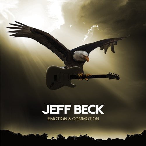the album cover for Jeff Beck - Emotion and Commotion