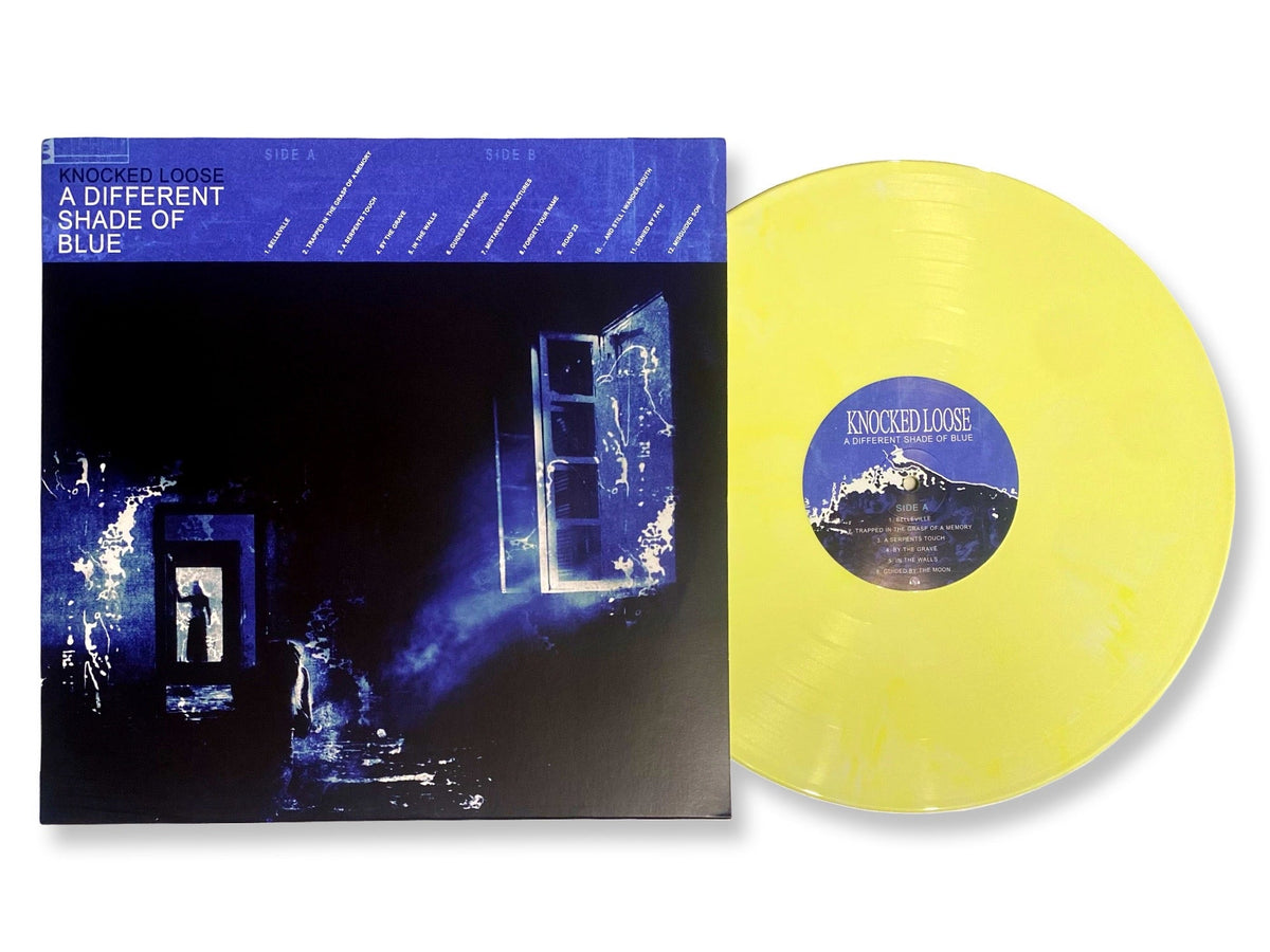 Knocked Loose - A Different Shade of Blue (Limited Edition Marbled Yellow Colored Vinyl) Vinyl Record