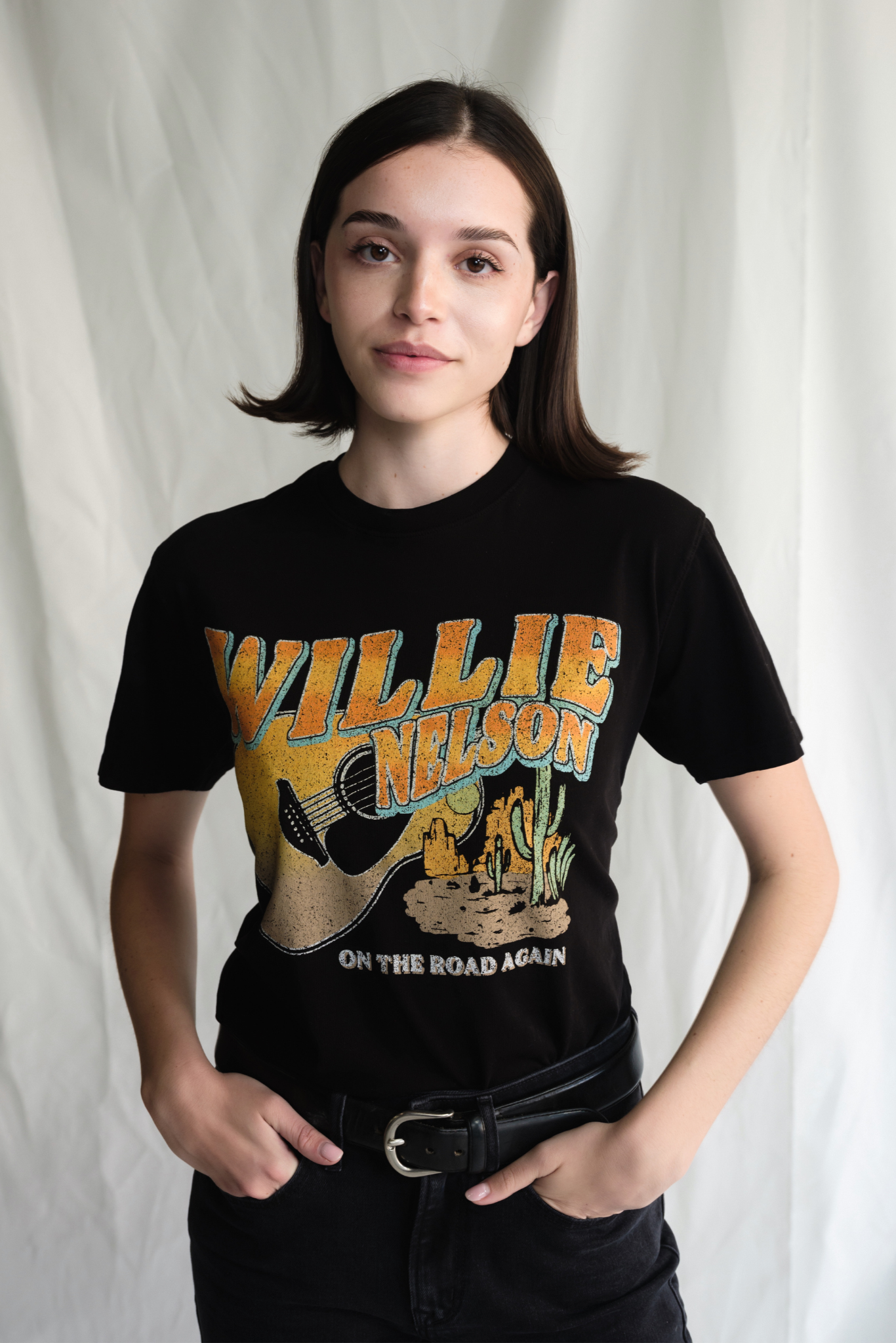 Willie Nelson "LIKE A BAND O' GYPSIES" Womens Tee Shirt