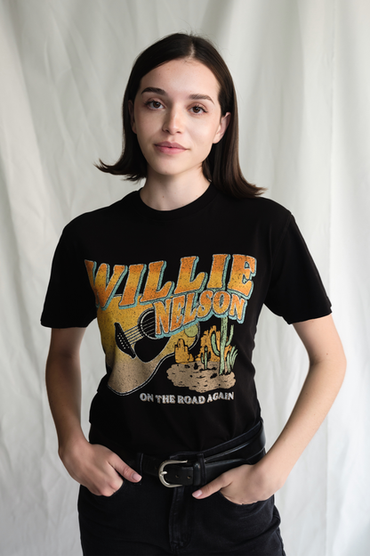 Willie Nelson "LIKE A BAND O' GYPSIES" Womens Tee Shirt