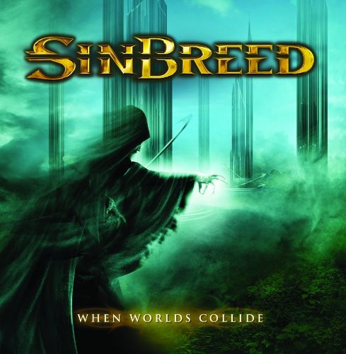 the album cover for Sinbreed - When Worlds Collide