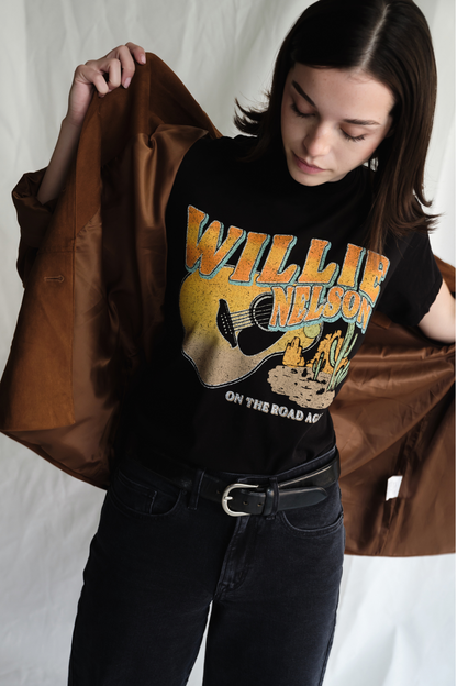 Willie Nelson "LIKE A BAND O' GYPSIES" Womens Tee Shirt