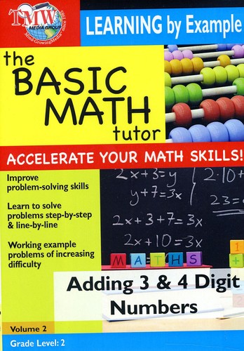 Basic Math Tutor Adding 3 & 4 Digit Numbers - Basic Math Tutor Adding 3 & 4 Digit Numbers - DVD