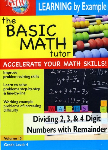 Basic Math Tutor Dividing 2 3 & 4 Digit Numbers - Basic Math Tutor Dividing 2 3 & 4 Digit Numbers - DVD
