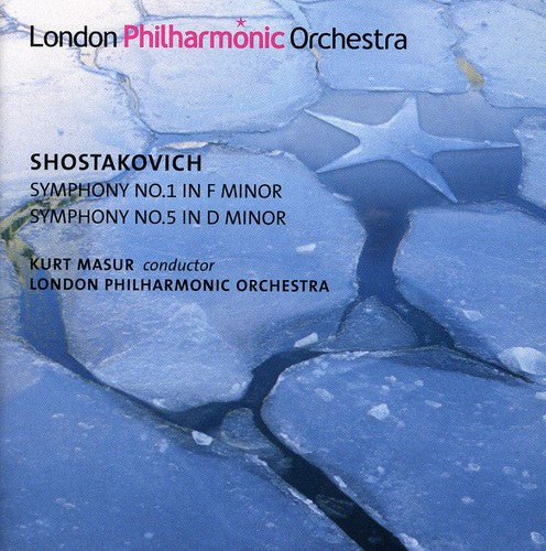 the album cover for Kurt Masur - Symphony NR. 1 & NR. 5