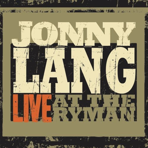 Lang,jonny - Live At The Ryman - Music CD